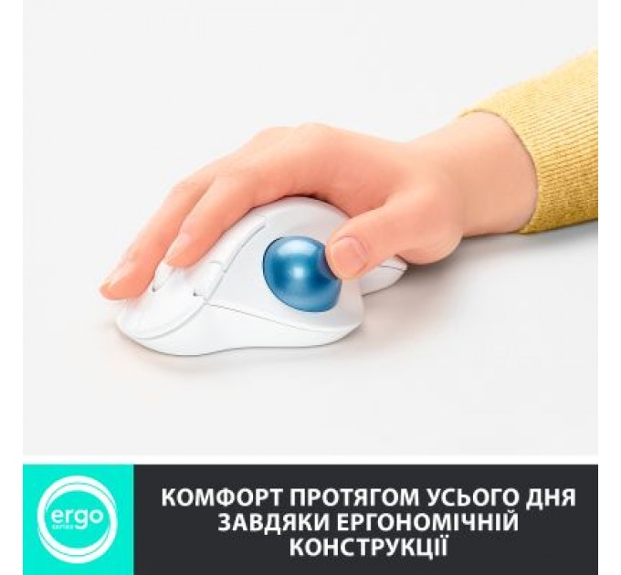 Logitech Мишка Logitech Ergo M575 Wireless Trackball Off-white (910-005870)