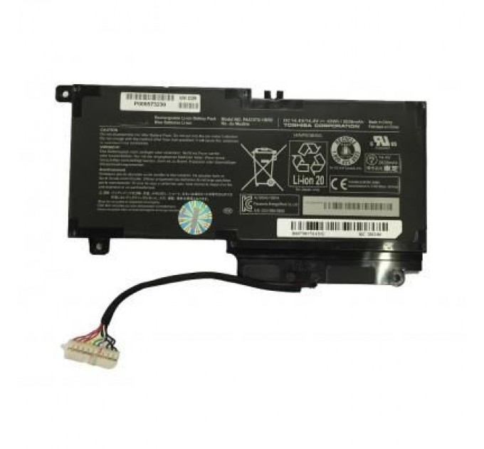 Toshiba Акумулятор до ноутбука Toshiba PA5107U, 43Wh (2838mAh), 4cell, 14.4V, Li-ion (A47539)