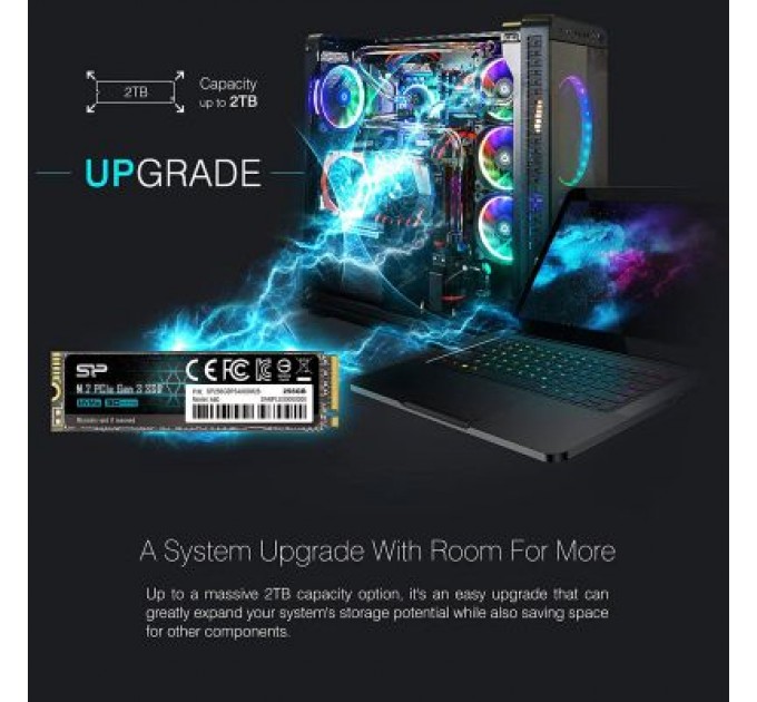 Silicon Power Накопичувач SSD M.2 2280 256GB Silicon Power (SP256GBP34A60M28)