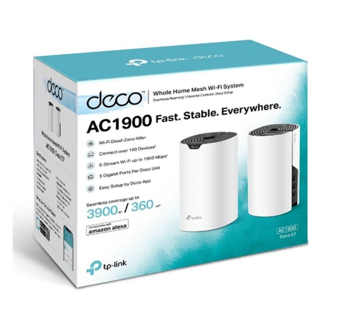 TP-Link Комплект з двох Mesh Wi-Fi маршрутизаторів TP-Link Deco S7(2-pack)