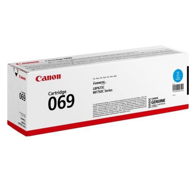 Canon Картридж Canon 069 MF752Cdw/MF754Cdw/LBP673Cdw Cyan (5093C002)