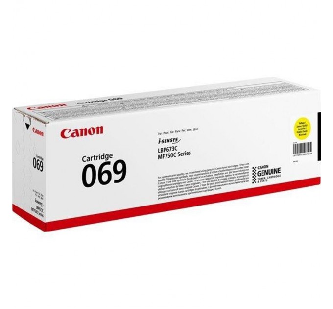 Canon Картридж Canon 069 MF752Cdw/MF754Cdw/LBP673Cdw Yellow (5091C002)