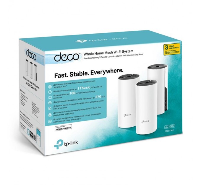TP-Link WiFi Mesh система TP-Link DECO M4(3-pack)