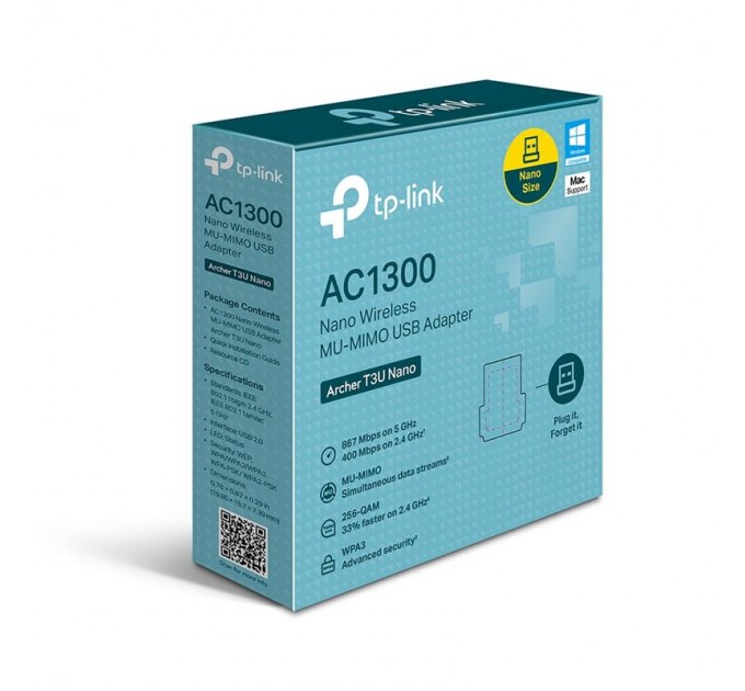 TP-Link Бездротовий адаптер TP-Link Archer T3U Nano