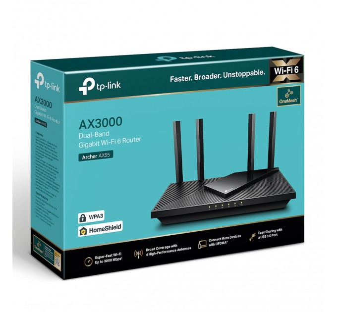 TP-Link Бездротовий маршрутизатор TP-Link Archer AX55