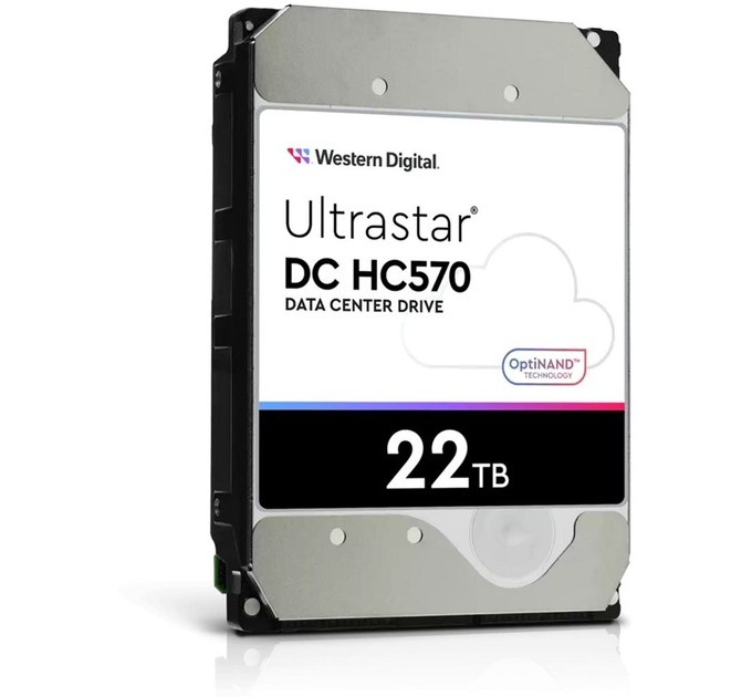 WESTERN DIGITAL ULTRASTAR Накопичувач HDD 3.5" SATA 22.0TB WD Ultrastar DC HC570 7200rpm 512MB (0F48155)