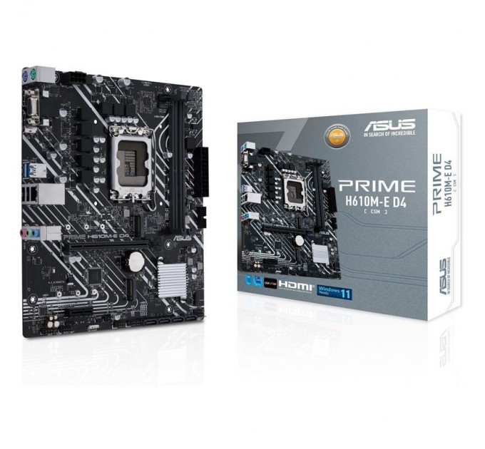 ASUS Материнська плата Asus Prime H610M-E D4-CSM Socket 1700