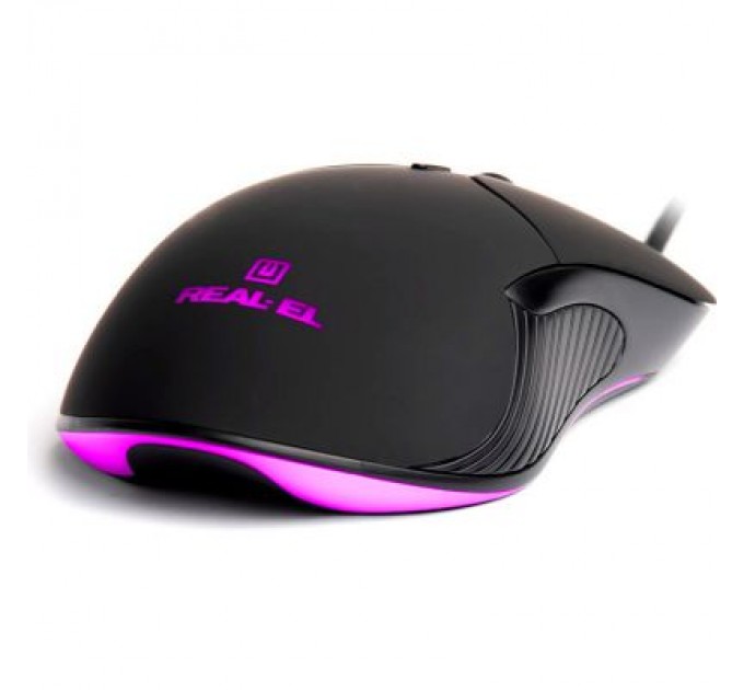 REAL-EL Мишка REAL-EL RM-295 USB Black