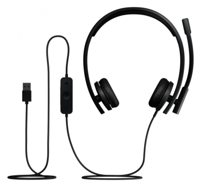 Logitech Навушники Logitech H570e Corded for Business Stereo Teams USB-A Black (981-001430)