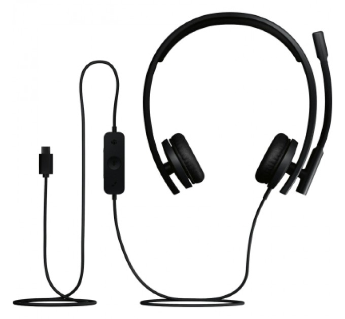 Logitech Навушники Logitech H570e Corded for Business Stereo Teams USB-C Black (981-001431)
