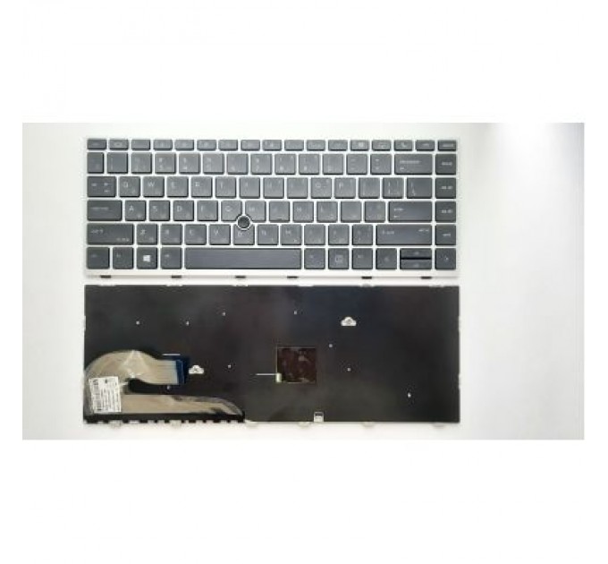 HP Клавіатура ноутбука HP EliteBook 840 G5 черная с серебр, с ТП UA (A46178)