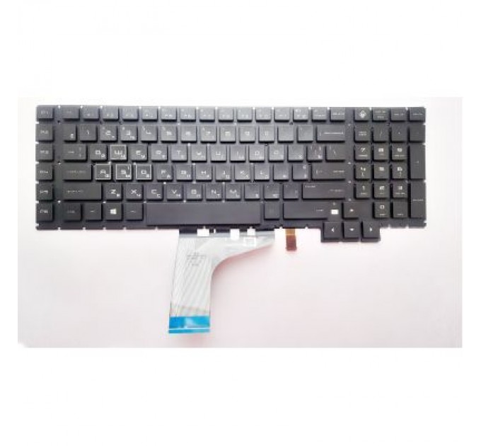 HP Клавіатура ноутбука HP Omen 17-AN Series черная с подсв UA (A46187)