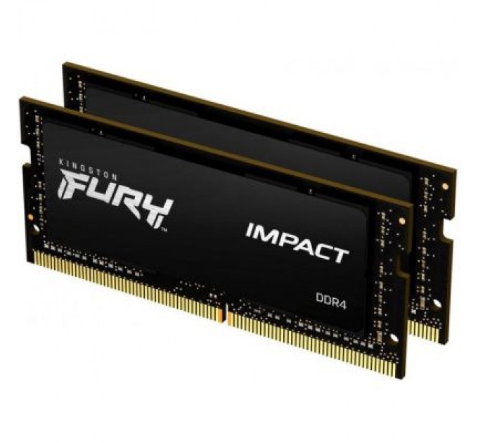 Kingston Fury (ex.HyperX) Модуль пам'яті для ноутбука SoDIMM DDR4 32GB (2x16GB) 2666 MHz FURY Impact Kingston Fury (ex.HyperX) (KF426S16IBK2/32)