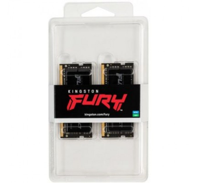 Kingston Fury (ex.HyperX) Модуль пам'яті для ноутбука SoDIMM DDR4 32GB (2x16GB) 2666 MHz FURY Impact Kingston Fury (ex.HyperX) (KF426S16IBK2/32)