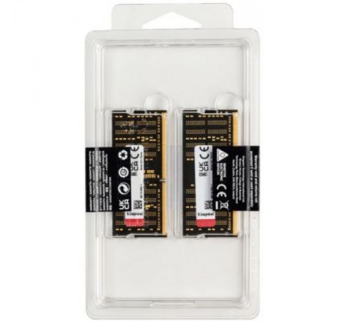 Kingston Fury (ex.HyperX) Модуль пам'яті для ноутбука SoDIMM DDR4 32GB (2x16GB) 2666 MHz FURY Impact Kingston Fury (ex.HyperX) (KF426S16IBK2/32)