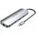 Vention Концентратор Vention USB3.1 Type-C --> HDMI/USB 3.0x2/RJ45/USB-C/SD/TF/TRRS 3.5mm (TOMHB)