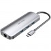 Vention Концентратор Vention USB3.1 Type-C --> HDMI/USB 3.0x3/RJ45/SD/TF/TRRS 3.5mm/PD 10 (TOLHB)