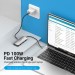 Vention Концентратор Vention USB3.1 Type-C --> HDMI/USB-C Gen 1/USB 3.0x3/PD 100W Hub 6-i (TOFHB)