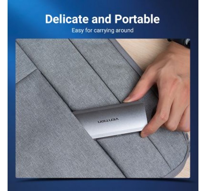 Vention Концентратор Vention USB3.1 Type-C --> HDMI/USB-C Gen 1/USB 3.0x3/PD 100W Hub 6-i (TOFHB)