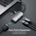 Vention Концентратор Vention USB3.1 Type-C --> HDMI/VGA/USB 3.0/PD 100W Hub 4-in-1 (TOAHB)