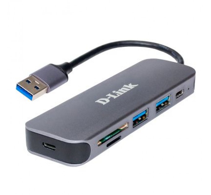 D-Link Концентратор D-Link DUB-1325 2xUSB3.0, 1xUSB TypeC, 1xSD, 1x-microSD, USB 3.0 (DUB-1325)
