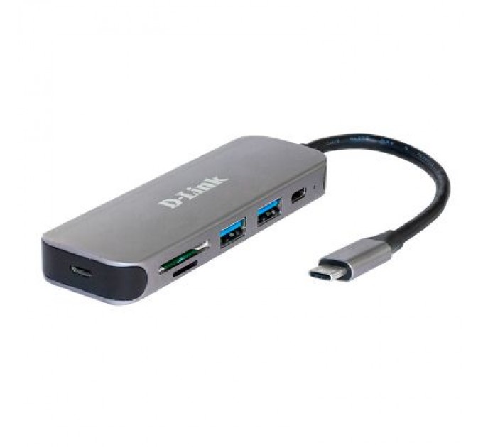 D-Link Концентратор D-Link DUB-2325 2xUSB3.0, 1xUSB TypeC, 1xSD, 1x-microSD, USB TypeC (DUB-2325)