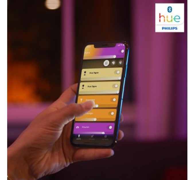 Philips Настільна лампа Philips Hue Iris, Color, BT, DIM, чорна (929002376201)