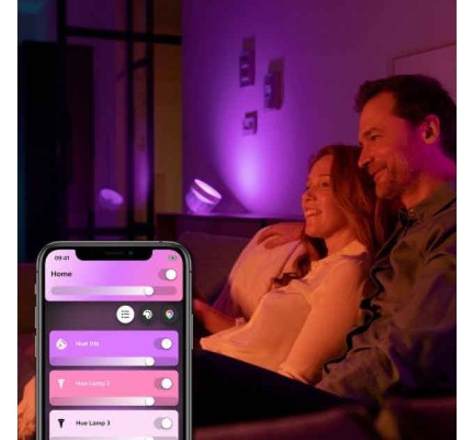 Philips Настільна лампа Philips Hue Iris, Color, BT, DIM, чорна (929002376201)