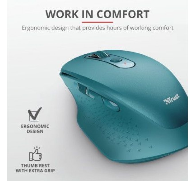 Trust Мишка Trust Ozaa Rechargeable Wireless Blue (24034)