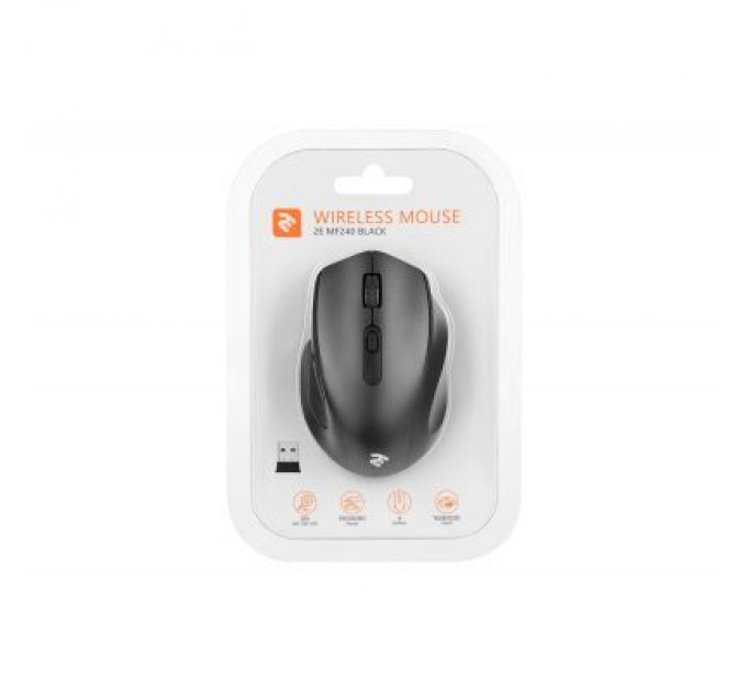 2E Мишка 2E MF240 Wireless Black (2E-MF240WB)