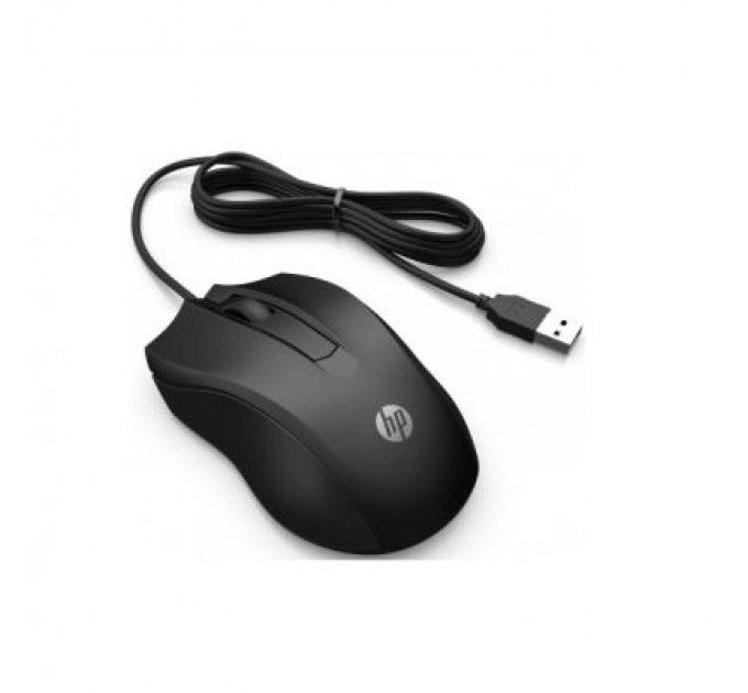 HP Мишка HP 100 USB Black (6VY96AA)