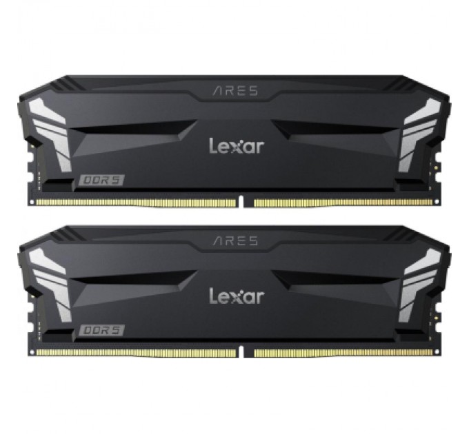 Lexar Модуль пам'яті для комп'ютера DDR5 32GB (2x16GB) 6000 MHz Ares Black Lexar (LD5U16G60C320A-RGD)