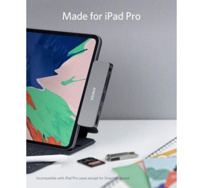 Anker Концентратор Anker PowerExpand Direct 6-in-1 USB-C PD Media Hub (Gray) (A83620A1)