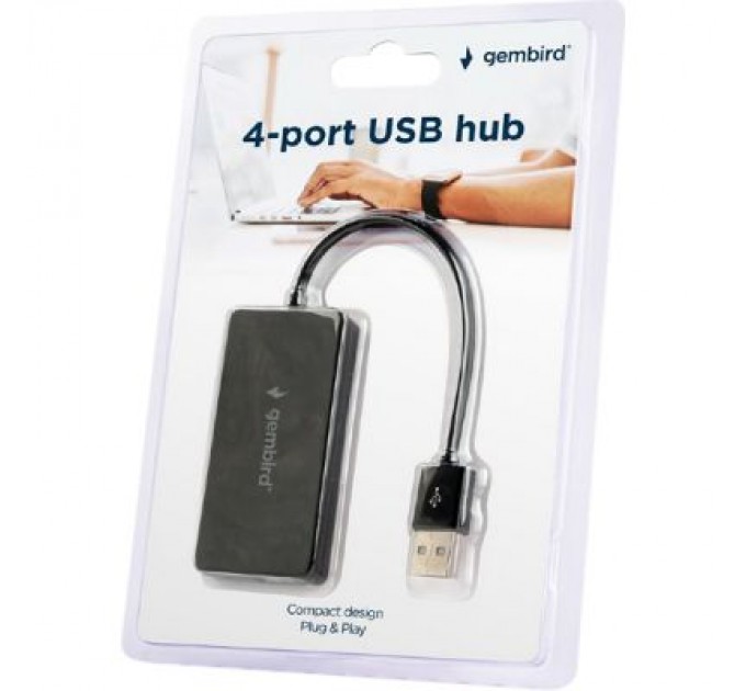 Gembird Концентратор Gembird USB 2.0 х 4 (UHB-U2P4-04)