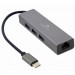Cablexpert Концентратор Cablexpert Type-С to Gigabit Ethernet, 3 Ports USB 3.1 Gen1 (5 Gbps) (A-CMU3-LAN-01)