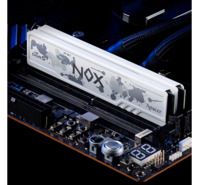 Apacer Модуль пам'яті для комп'ютера DDR5 32GB (2x16GB) 6000 MHz NOX White Apacer (AH5U32G60C622MWAA-2)
