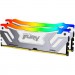 Kingston Fury (ex.HyperX) Модуль пам'яті для комп'ютера DDR5 48GB (2x24GB) 8400 MHz Renegade RGB White/Silver Kingston Fury (ex.HyperX) (KF584CU40RWAK2-48)