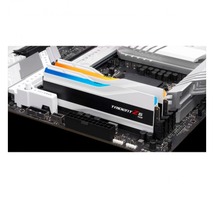G.Skill Модуль пам'яті для комп'ютера DDR5 32GB (2x16GB) 7200 MHz Trident Z5 RGB Matte White G.Skill (F5-7200J3445G16GX2-TZ5RW)