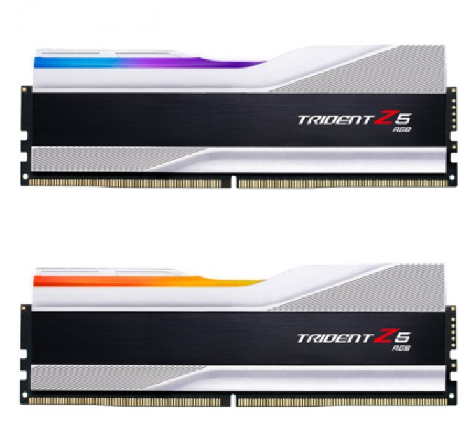 G.Skill Модуль пам'яті для комп'ютера DDR5 32GB (2x16GB) 7200 MHz Trident Z5 RGB Matte White G.Skill (F5-7200J3445G16GX2-TZ5RW)