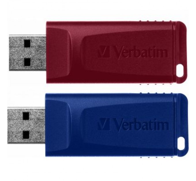 Verbatim USB флеш накопичувач Verbatim 2x32GB Store'n'Go Slider Red/Blue USB 2.0 (49327)