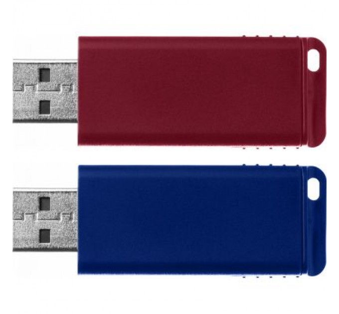 Verbatim USB флеш накопичувач Verbatim 2x32GB Store'n'Go Slider Red/Blue USB 2.0 (49327)