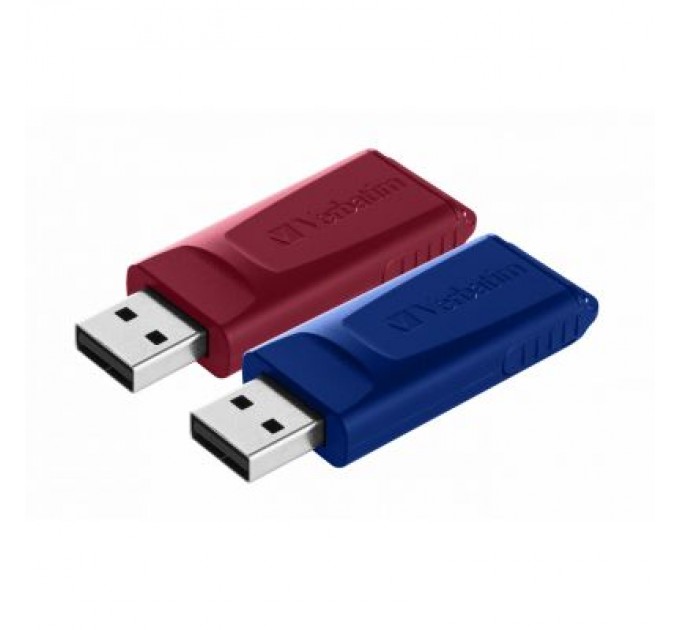 Verbatim USB флеш накопичувач Verbatim 2x32GB Store'n'Go Slider Red/Blue USB 2.0 (49327)