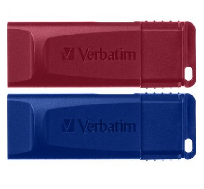 Verbatim USB флеш накопичувач Verbatim 2x32GB Store'n'Go Slider Red/Blue USB 2.0 (49327)