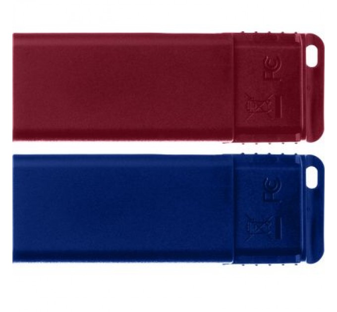 Verbatim USB флеш накопичувач Verbatim 2x32GB Store'n'Go Slider Red/Blue USB 2.0 (49327)