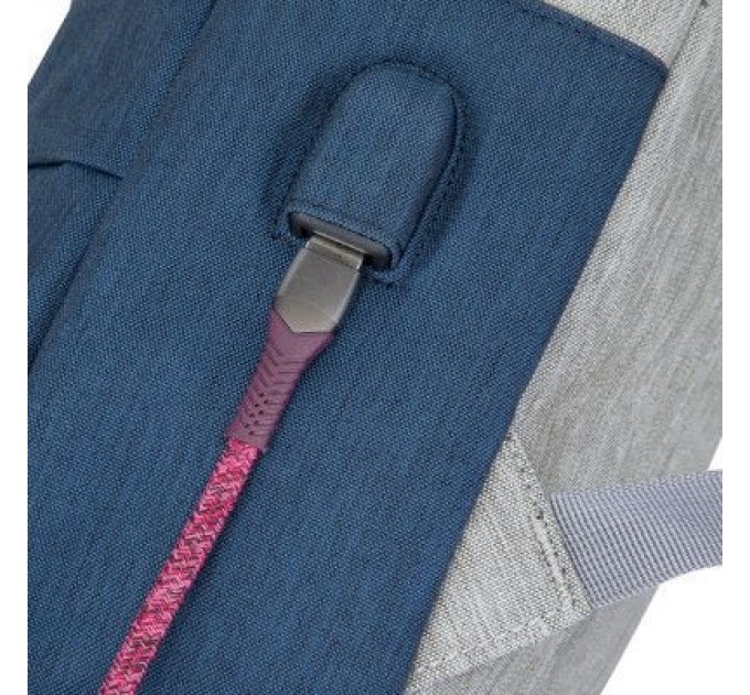 RivaCase Рюкзак для ноутбука RivaCase 15.6" 7562 Anti-theft, water-repellent, Grey / Dark Blue (7562Grey/DarkBlue)