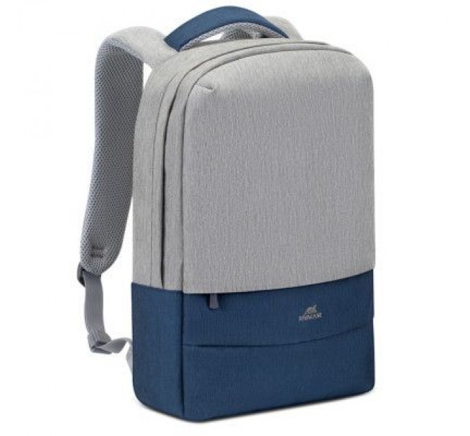 RivaCase Рюкзак для ноутбука RivaCase 15.6" 7562 Anti-theft, water-repellent, Grey / Dark Blue (7562Grey/DarkBlue)