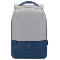 Рюкзак для ноутбука RivaCase 15.6" 7562 Anti-theft, water-repellent, Grey / Dark Blue (7562Grey/DarkBlue)