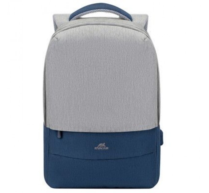 RivaCase Рюкзак для ноутбука RivaCase 15.6" 7562 Anti-theft, water-repellent, Grey / Dark Blue (7562Grey/DarkBlue)