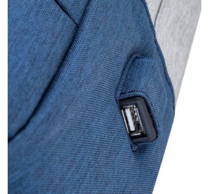 RivaCase Рюкзак для ноутбука RivaCase 15.6" 7562 Anti-theft, water-repellent, Grey / Dark Blue (7562Grey/DarkBlue)