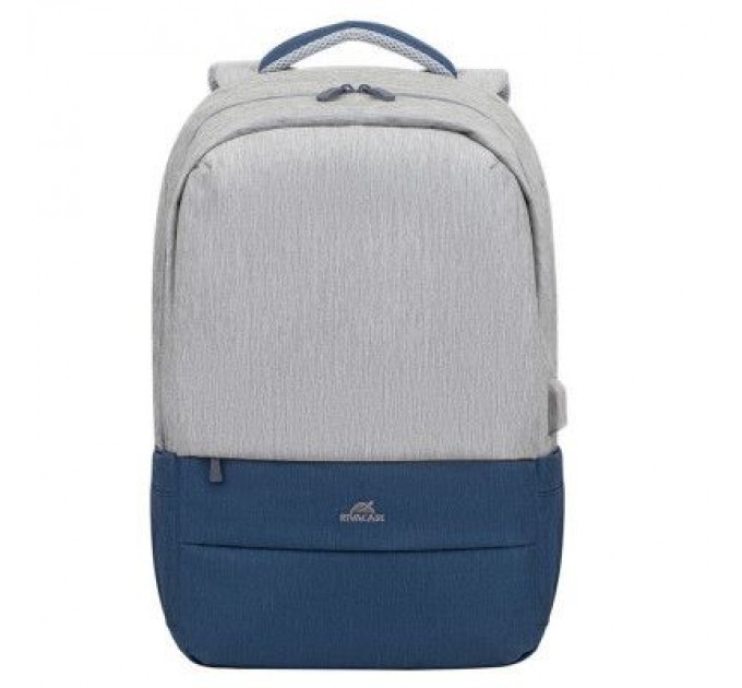 RivaCase Рюкзак для ноутбука RivaCase 17.3" 7567 Prater, Grey / Dark Blue (7567Grey/DarkBlue)